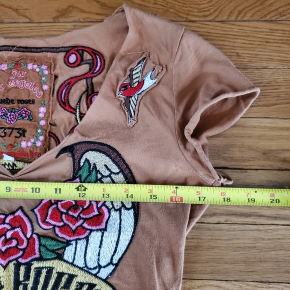 Johnny Was LA Floral Embroidered Tshirt - Picture 6 of 12